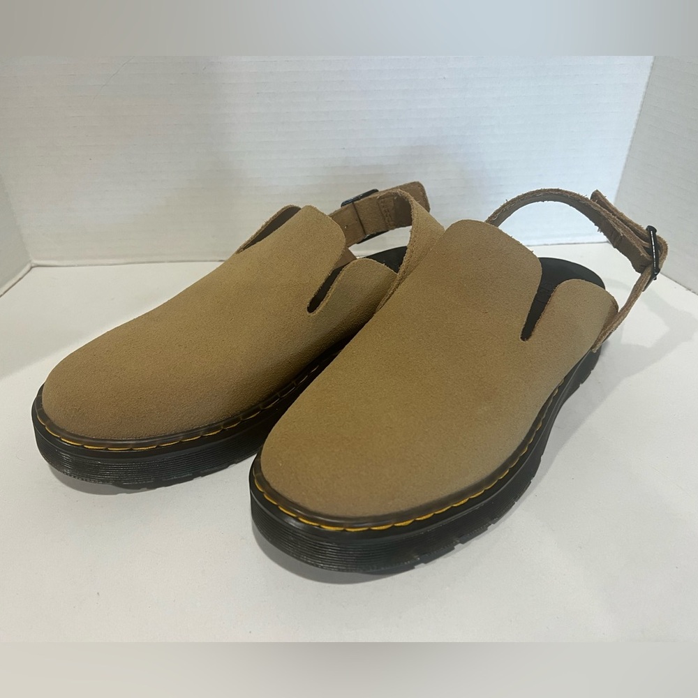 Dr Martens Carlson suede slingback mules Size W9 or M8